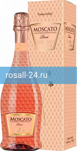 Фото 4 - Игристое вино Moscato Rose Spumante Dolce сладкое розовое в подарочной упаковке