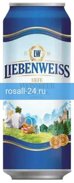 Фото 4 - Светлое пиво Liebenweiss Hefe-Weissbier в банке