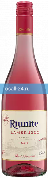 Фото 3 - Игристое вино Riunite Lambrusco Emilia полусладкое розовое