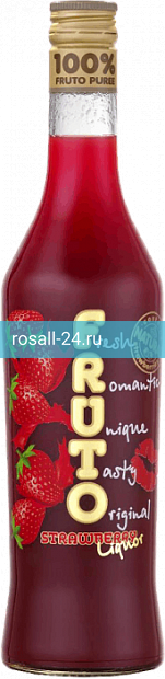 Фото 1 - Ликер Fruto Strawberry