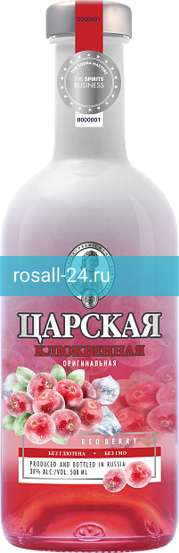 Фото 12 - Водка Царская Оригинальная Клюквенная Red Berry